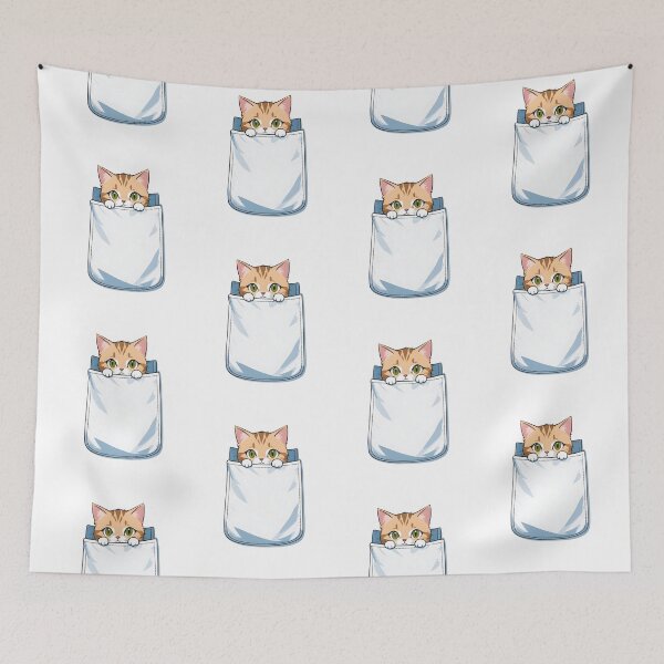 Item preview, Kawaii Cat In My Pocket For Cats Lovers designed and sold by ColorFlick.