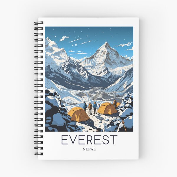 Item preview, A Pop Art Travel Print of Mount Everest - Nepal designed and sold by StudioRedKoala.