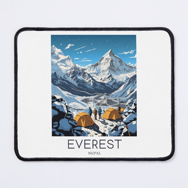 Item preview, A Pop Art Travel Print of Mount Everest - Nepal designed and sold by StudioRedKoala.
