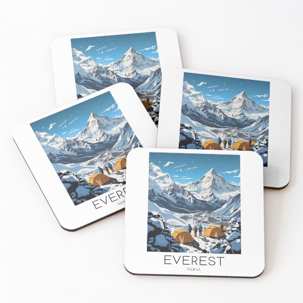 Item preview, A Pop Art Travel Print of Mount Everest - Nepal designed and sold by StudioRedKoala.