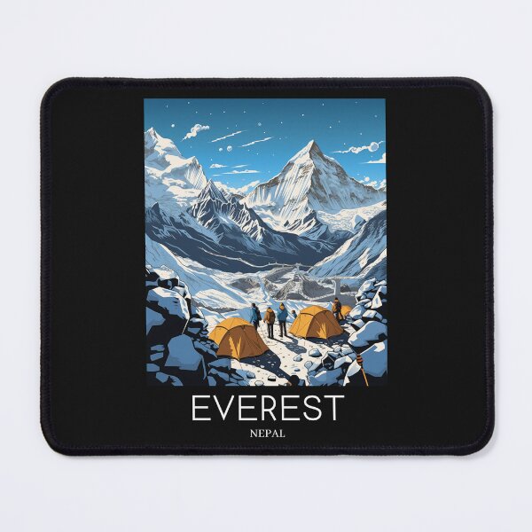 Item preview, A Pop Art Travel Print of Mount Everest - Nepal designed and sold by StudioRedKoala.