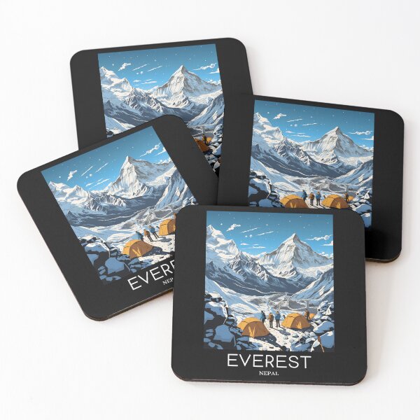Item preview, A Pop Art Travel Print of Mount Everest - Nepal designed and sold by StudioRedKoala.