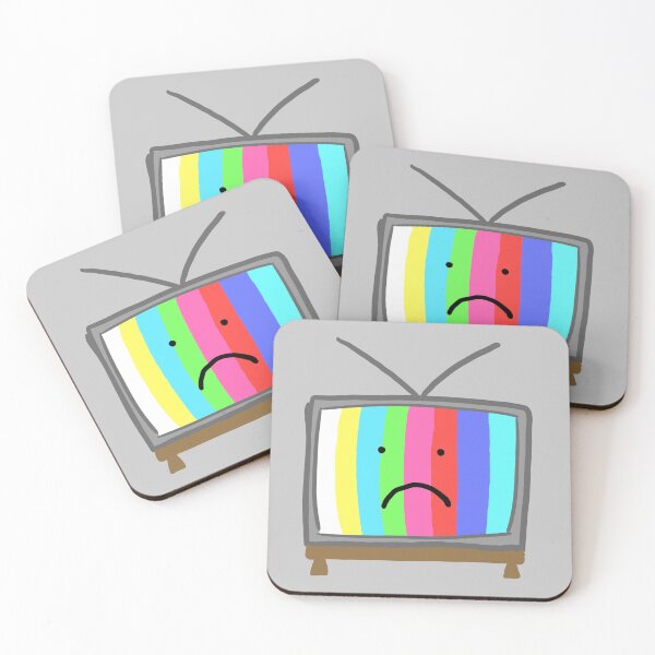 Item preview, Old retro TV with antennas, sad glitch error on screen designed and sold by hellenjellen.