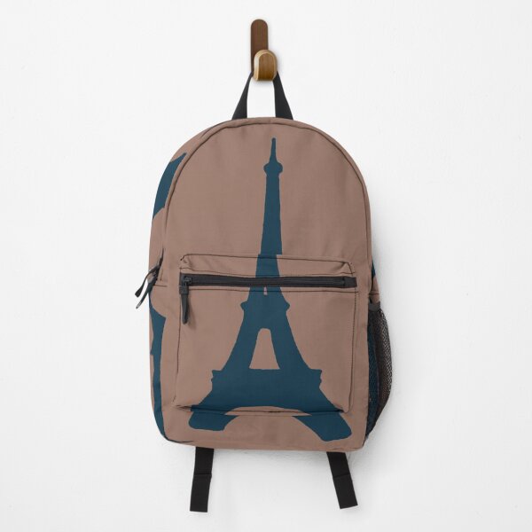 Item preview, Architectural Landmarks No. 61:  Eiffel Tower Silhouette. Blue and Brown. Abstract Artwork By Carraann designed and sold by CARRAANN.