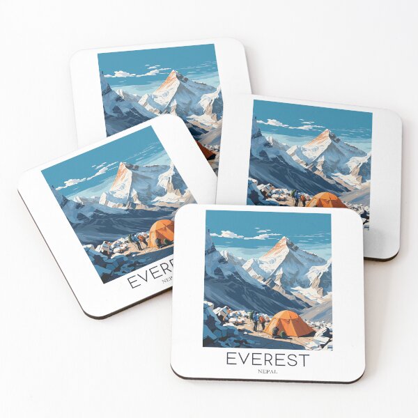 Item preview, A Pop Art Travel Print of Mount Everest - Nepal designed and sold by StudioRedKoala.
