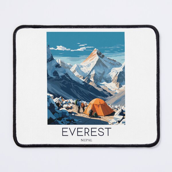 Item preview, A Pop Art Travel Print of Mount Everest - Nepal designed and sold by StudioRedKoala.