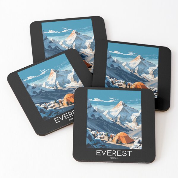 Item preview, A Pop Art Travel Print of Mount Everest - Nepal designed and sold by StudioRedKoala.