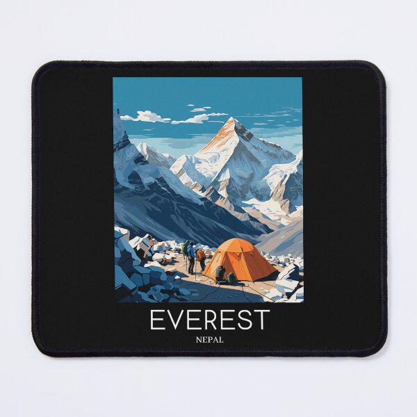 Item preview, A Pop Art Travel Print of Mount Everest - Nepal designed and sold by StudioRedKoala.