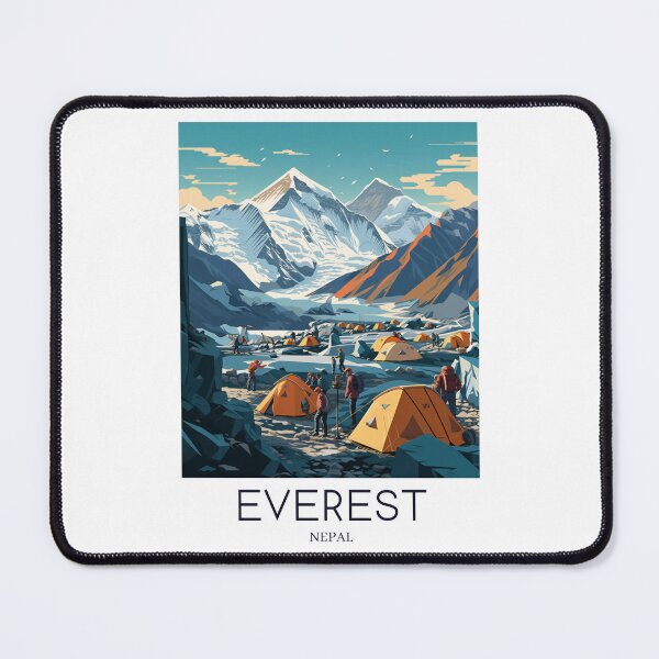 Item preview, A Pop Art Travel Print of Mount Everest - Nepal designed and sold by StudioRedKoala.