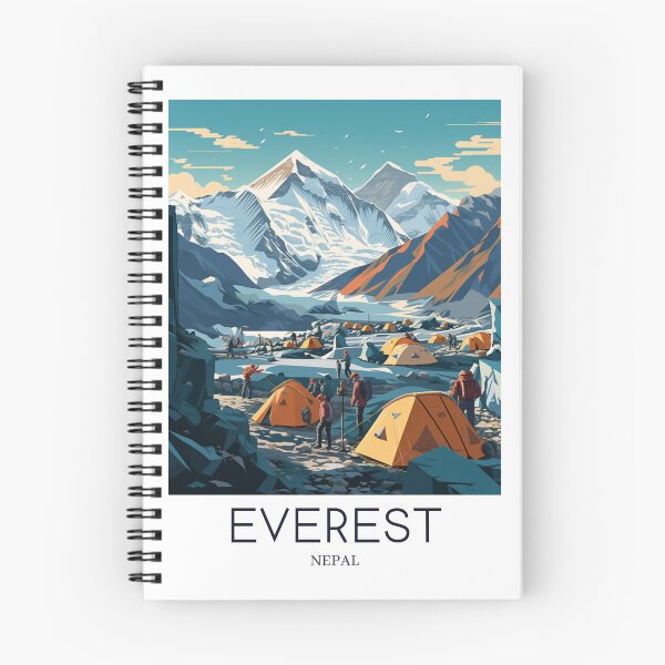 Item preview, A Pop Art Travel Print of Mount Everest - Nepal designed and sold by StudioRedKoala.