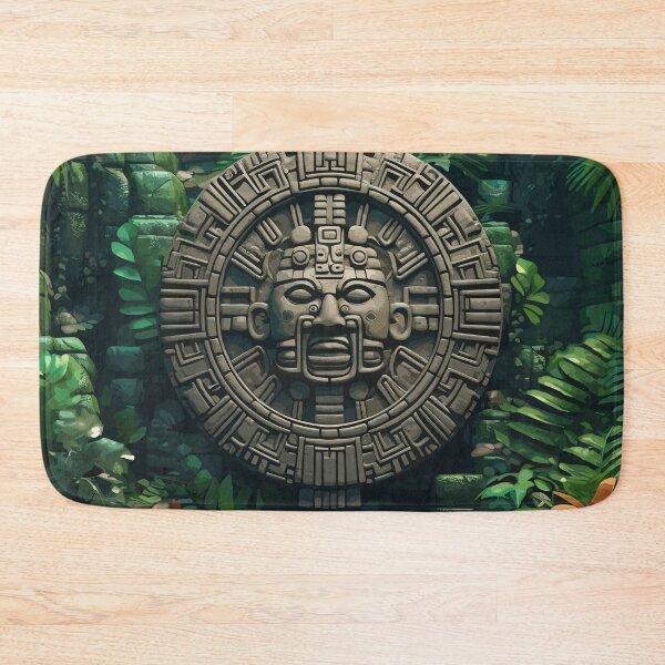 Item preview, Indian Mayan Aztec Boho Tribal Ethnic Carving designed and sold by Vector Scout Lab.
