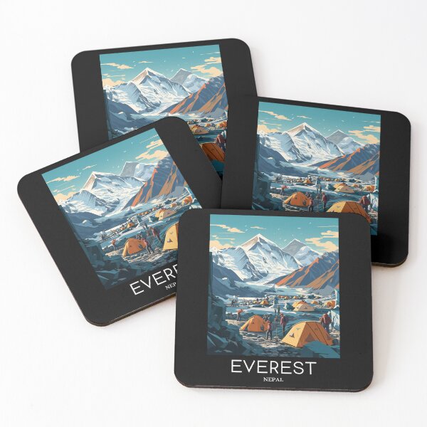 Item preview, A Pop Art Travel Print of Mount Everest - Nepal designed and sold by StudioRedKoala.