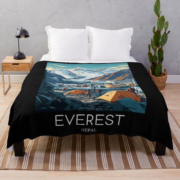 Item preview, A Pop Art Travel Print of Mount Everest - Nepal designed and sold by StudioRedKoala.