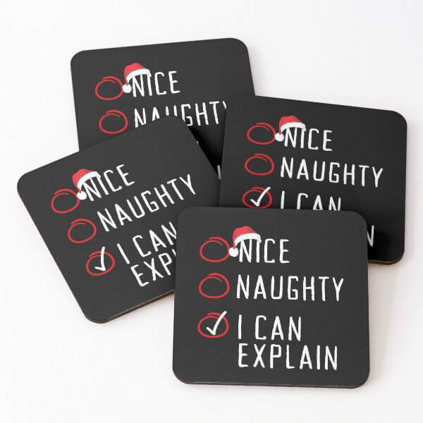Item preview, Nice Naughty I Can Explain Funny Christmas List Santa Claus designed and sold by Artisticlions-A.