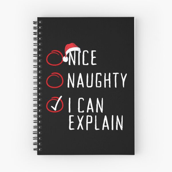 Item preview, Nice Naughty I Can Explain Funny Christmas List Santa Claus designed and sold by Artisticlions-A.