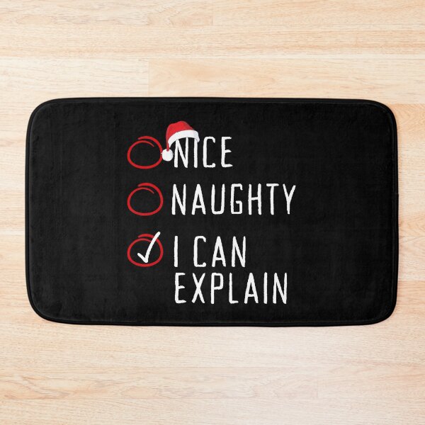 Item preview, Nice Naughty I Can Explain Funny Christmas List Santa Claus designed and sold by Artisticlions-A.