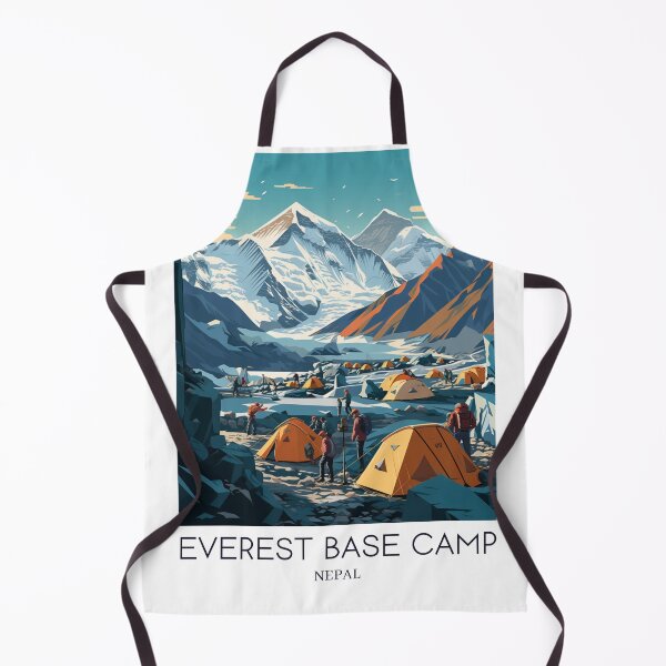 Item preview, A Pop Art Travel Print of Mount Everest Base Camp - Nepal designed and sold by StudioRedKoala.
