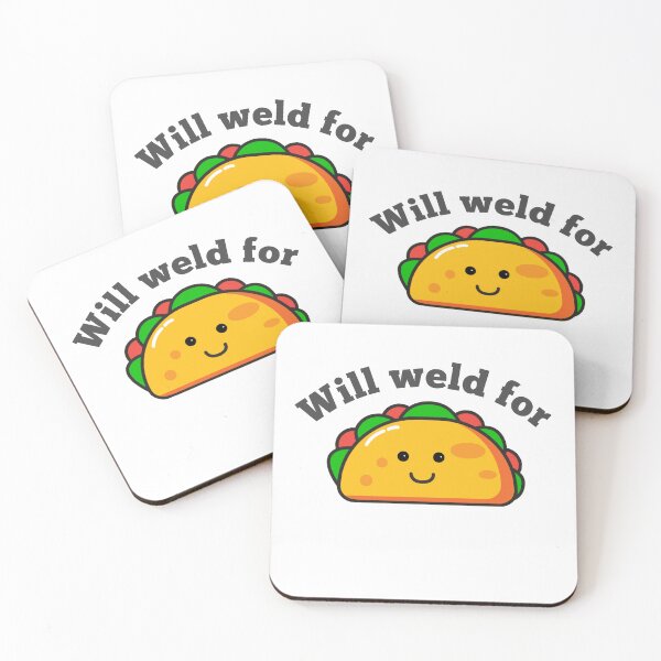 Item preview, Will weld for tacos funny welding shirt designed and sold by UnicoPrints.