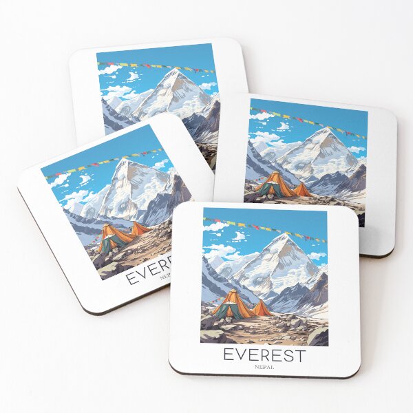 Item preview, A Pop Art Travel Print of Mount Everest - Nepal designed and sold by StudioRedKoala.