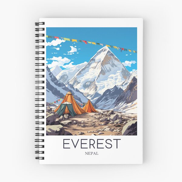 Item preview, A Pop Art Travel Print of Mount Everest - Nepal designed and sold by StudioRedKoala.