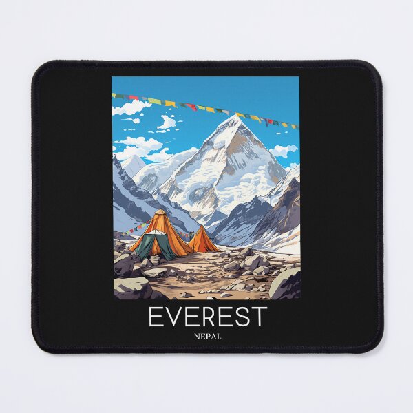 Item preview, A Pop Art Travel Print of Mount Everest - Nepal designed and sold by StudioRedKoala.