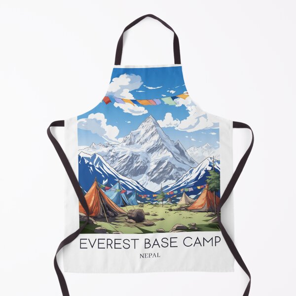 Item preview, A Pop Art Travel Print of Mount Everest Base Camp - Nepal designed and sold by StudioRedKoala.