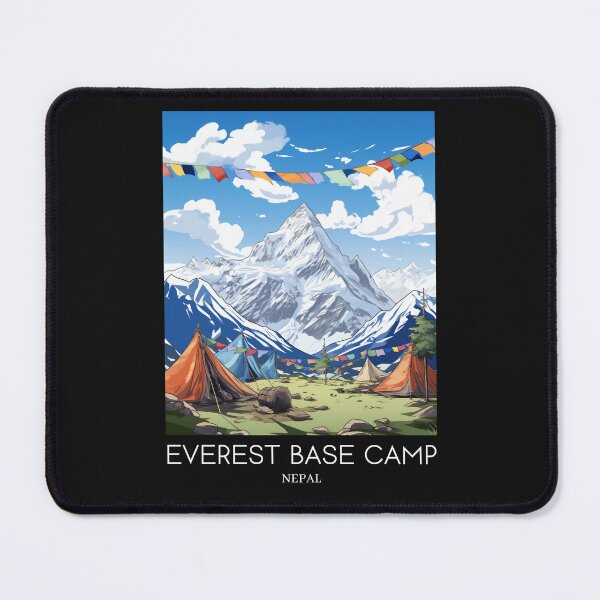 Item preview,  A Pop Art Travel Print of Mount Everest Base Camp - Nepal designed and sold by StudioRedKoala.