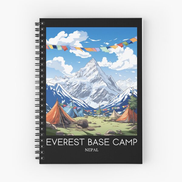 Item preview,  A Pop Art Travel Print of Mount Everest Base Camp - Nepal designed and sold by StudioRedKoala.