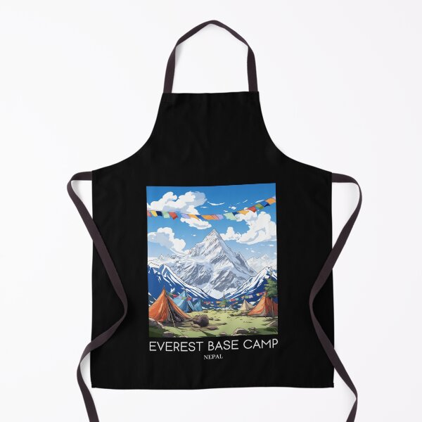 Item preview, A Pop Art Travel Print of Mount Everest Base Camp - Nepal designed and sold by StudioRedKoala.