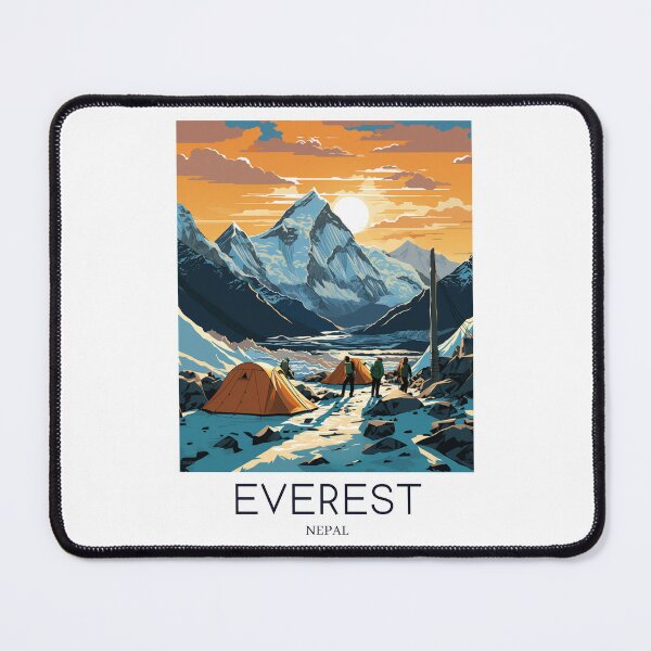 Item preview, A Pop Art Travel Print of Mount Everest - Nepal designed and sold by StudioRedKoala.