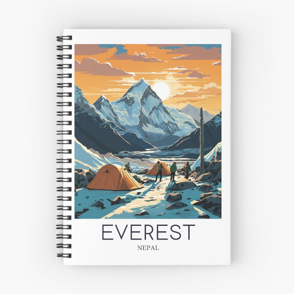 Item preview, A Pop Art Travel Print of Mount Everest - Nepal designed and sold by StudioRedKoala.