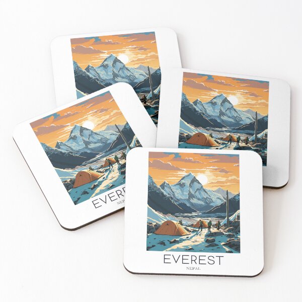Item preview, A Pop Art Travel Print of Mount Everest - Nepal designed and sold by StudioRedKoala.