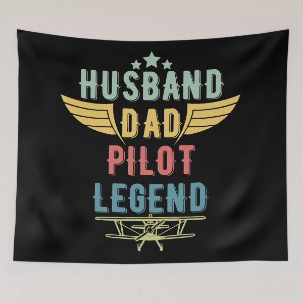 Item preview, Husband,dad,pilot,legend designed and sold by gittuska11.
