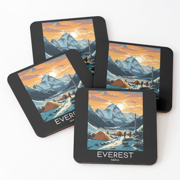 Item preview, A Pop Art Travel Print of Mount Everest - Nepal designed and sold by StudioRedKoala.