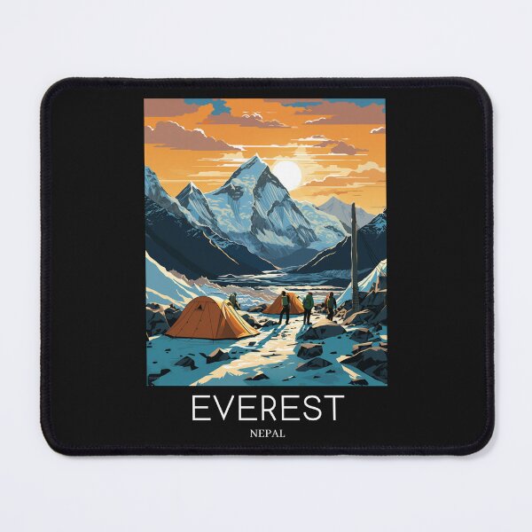 Item preview, A Pop Art Travel Print of Mount Everest - Nepal designed and sold by StudioRedKoala.
