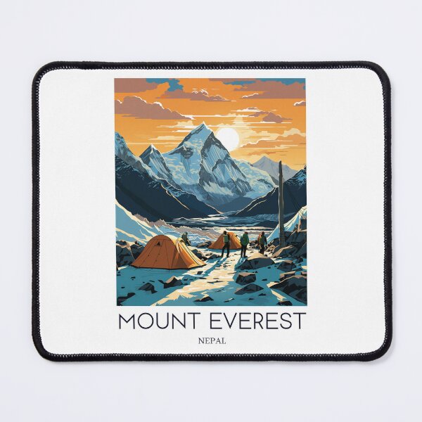 Item preview, A Pop Art Travel Print of Mount Everest - Nepal designed and sold by StudioRedKoala.