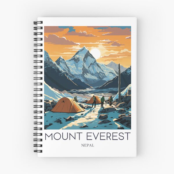 Item preview, A Pop Art Travel Print of Mount Everest - Nepal designed and sold by StudioRedKoala.