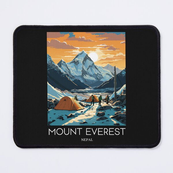 Item preview, A Pop Art Travel Print of Mount Everest - Nepal designed and sold by StudioRedKoala.
