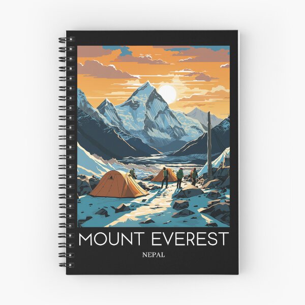 Item preview, A Pop Art Travel Print of Mount Everest - Nepal designed and sold by StudioRedKoala.