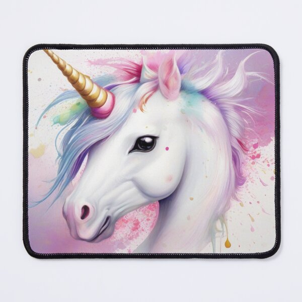 Item preview, Handsome Unicorn on a Splash Paint Background designed and sold by Wolfheartart.