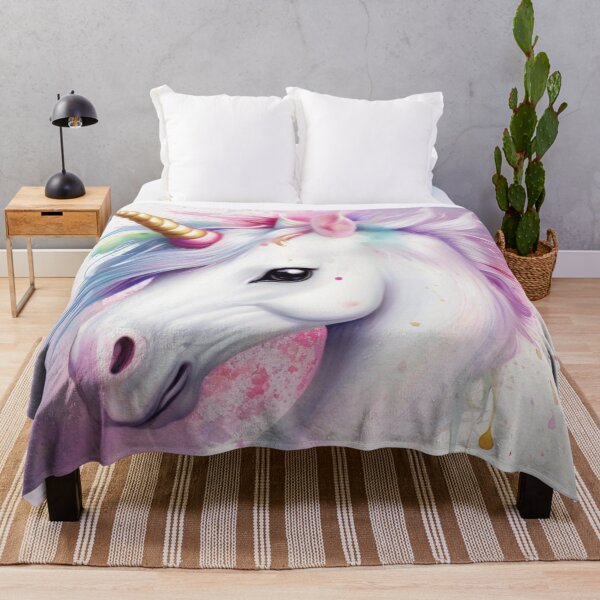 Item preview, Handsome Unicorn on a Splash Paint Background designed and sold by Wolfheartart.