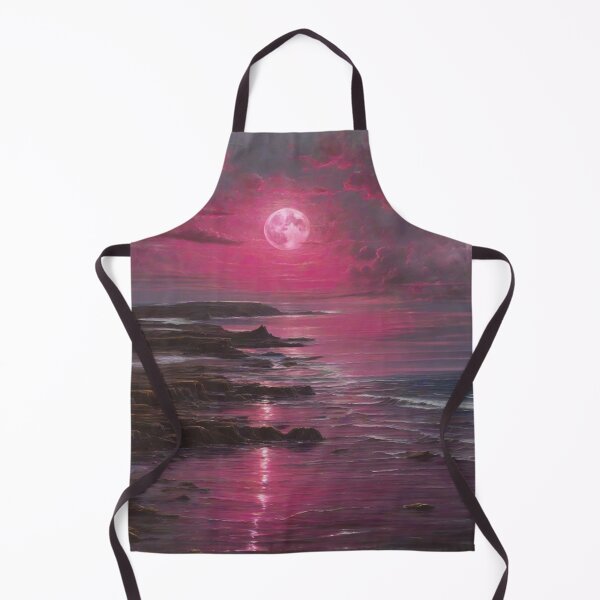 Item preview, Mystical Magenta Moon: A Reflective Dance on the Ocean Waves designed and sold by RedArtG09.