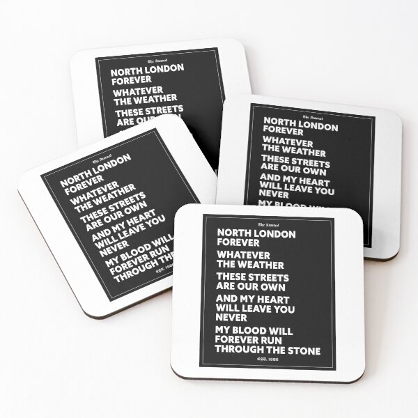 Item preview, North London Forever Black Print Full Lyrics designed and sold by cenosure.