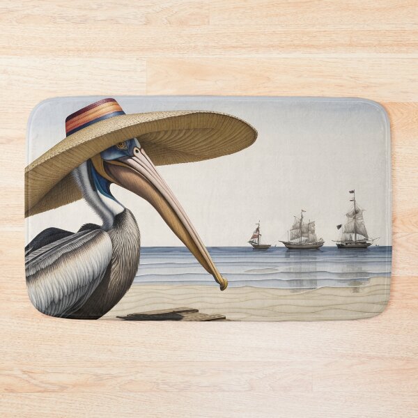 Item preview, A pelican on vacation in the Caribbean designed and sold by Wolfsee.