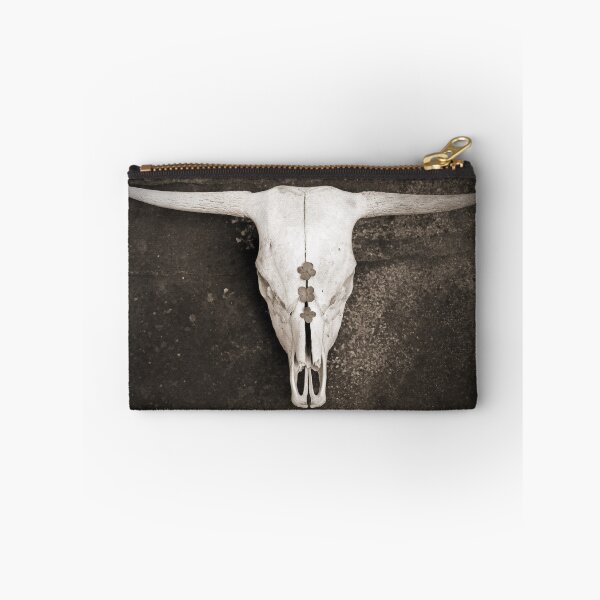Item preview, Cattle Skull on Dark Brown Stone designed and sold by Brooke T Ryan Photographic Art.