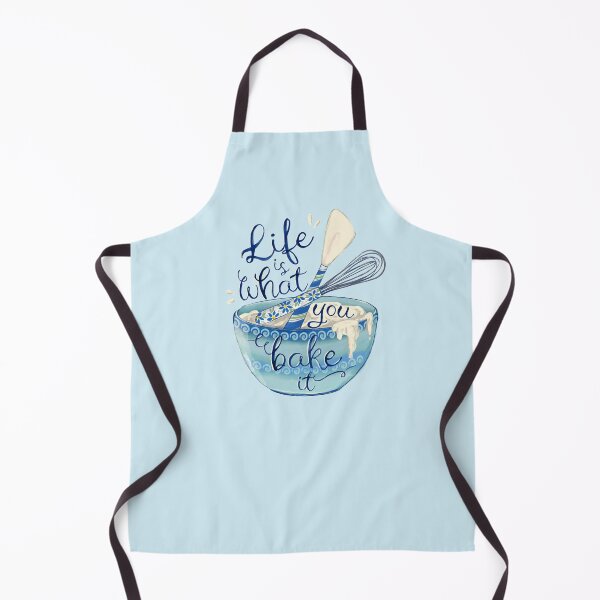 Item preview, Life is what you bake it watercolor illustrated typography designed and sold by Jacqueline Maldonado.