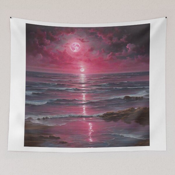 Item preview, Oceanic Radiance: Enchanting Magenta Moonlight Reflection designed and sold by RedArtG09.