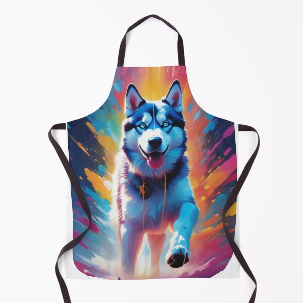 Item preview, husky on the run, Pop art designed and sold by Toms Tee.