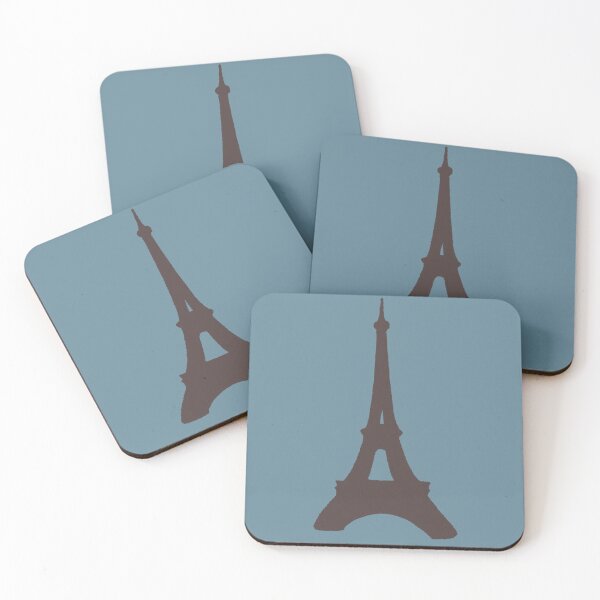 Item preview, Architectural Landmarks No. 62: Eiffel Tower Silhouette. Blue and Brown. Abstract Artwork By Carraann designed and sold by CARRAANN.