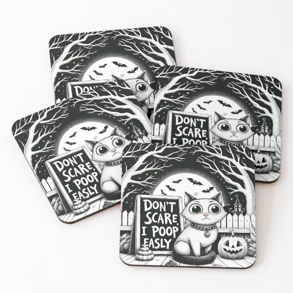 Item preview, Frightened Kitty Porch Artwork - Don't Scare Me designed and sold by RevGens.
